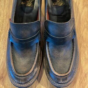 Freebird Bristol Brown Block Heal Loafers 9
